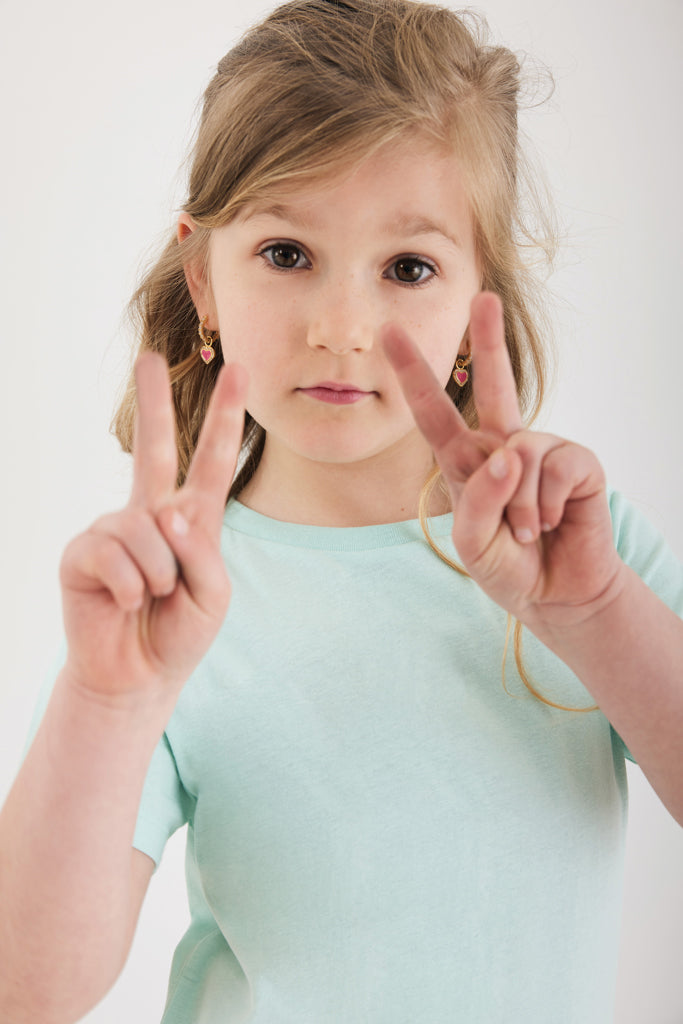 Load image into Gallery viewer, Kol kids lightweight recycled cotton t-shirt - Custom Wood Designs
