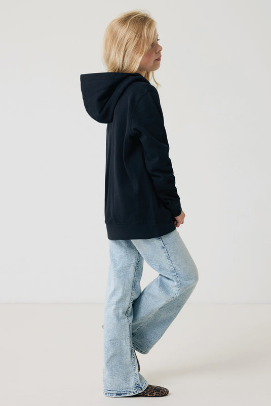 Kids recycled cotton hoodie with sidepockets - Custom Wood Designs