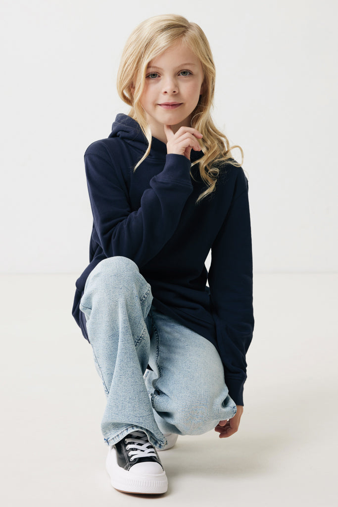 Load image into Gallery viewer, Kids recycled cotton hoodie with sidepockets - Custom Wood Designs
