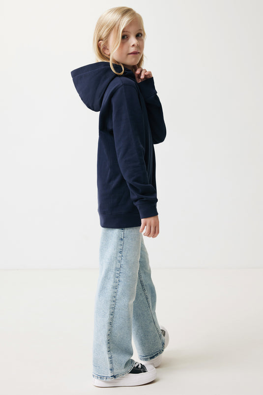 Kids recycled cotton hoodie with sidepockets - Custom Wood Designs