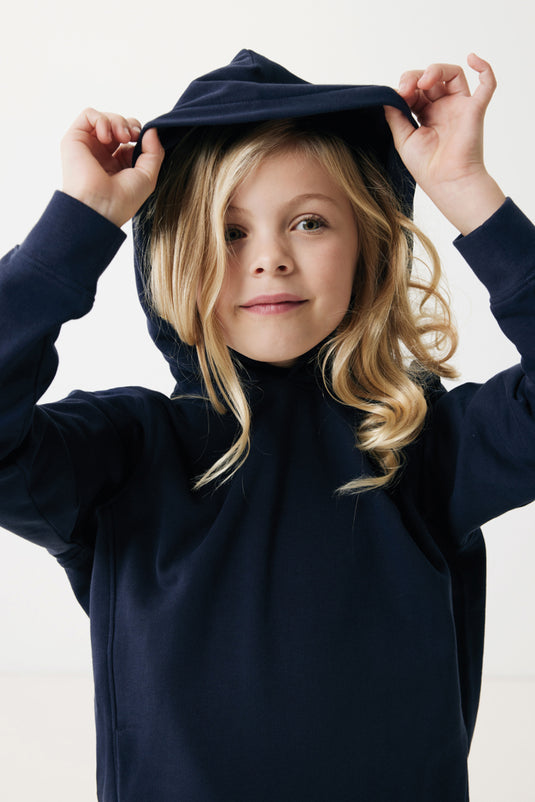Kids recycled cotton hoodie with sidepockets - Custom Wood Designs