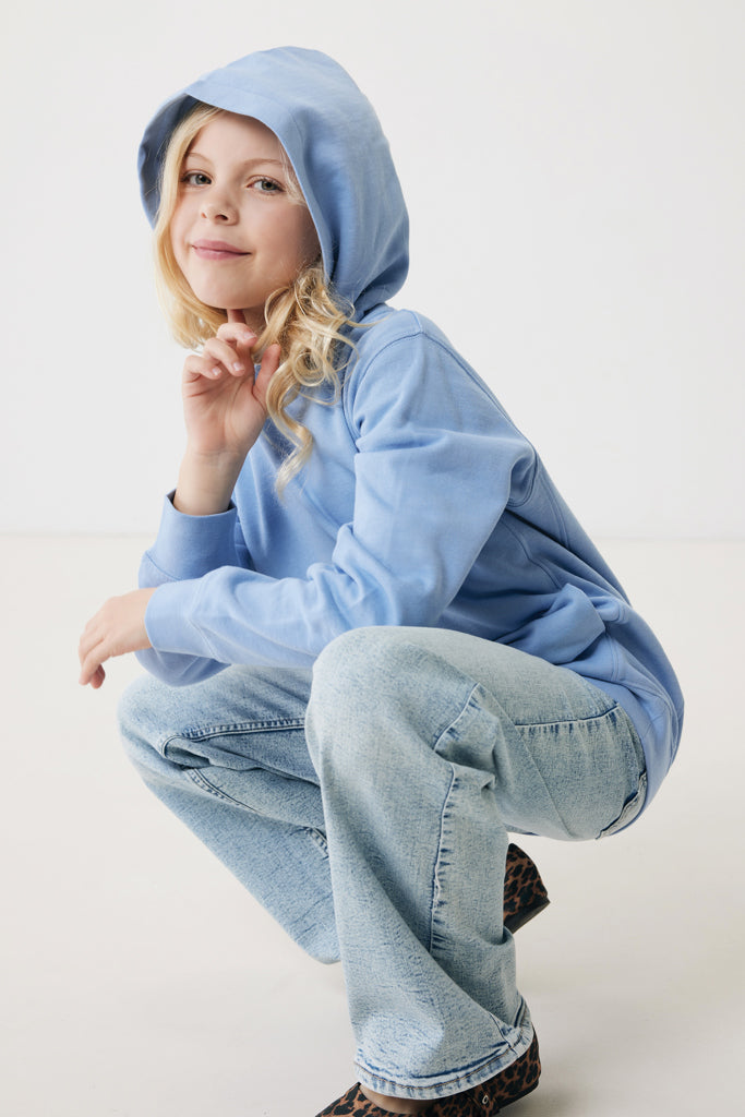 Load image into Gallery viewer, Kids recycled cotton hoodie with sidepockets - Custom Wood Designs
