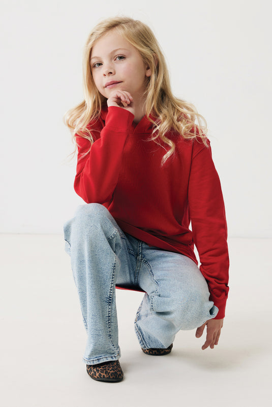 Kids recycled cotton hoodie with sidepockets - Custom Wood Designs