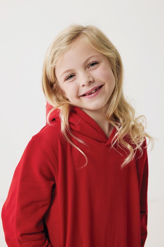 Kids recycled cotton hoodie with sidepockets - Custom Wood Designs
