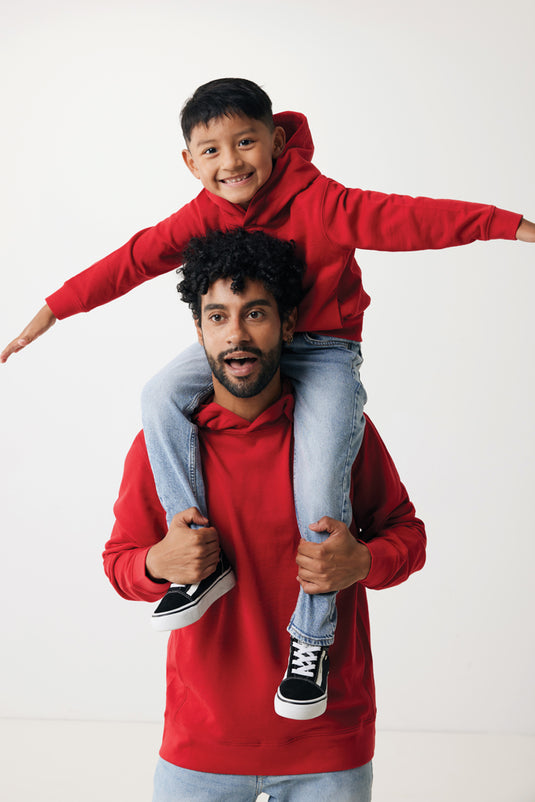 Kids recycled cotton hoodie with sidepockets - Custom Wood Designs