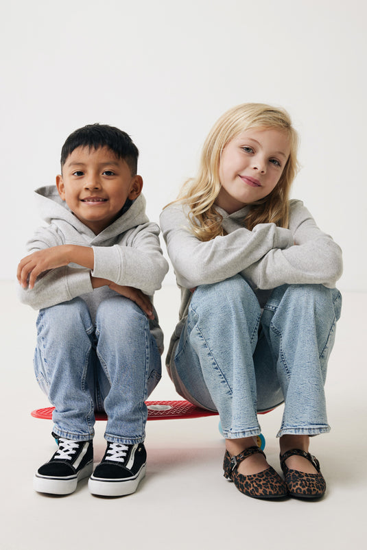 Kids recycled cotton hoodie with sidepockets - Custom Wood Designs