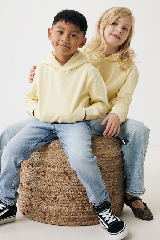 Kids recycled cotton hoodie with sidepockets - Custom Wood Designs
