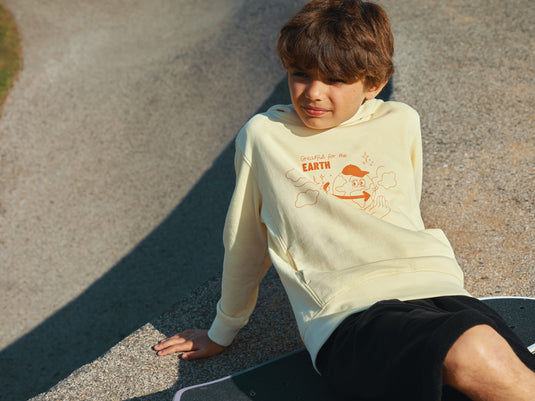 Kids recycled cotton hoodie with sidepockets - Custom Wood Designs