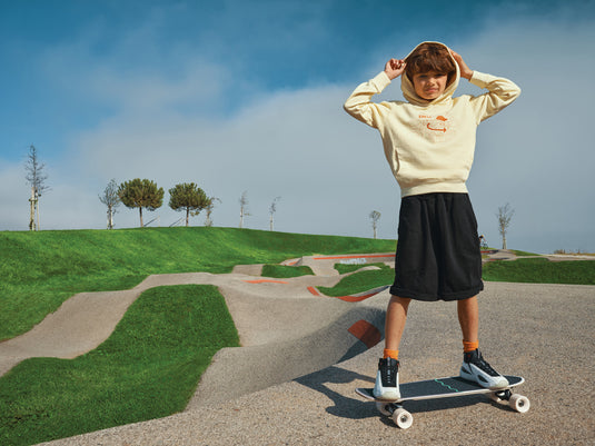 Kids recycled cotton hoodie with sidepockets - Custom Wood Designs