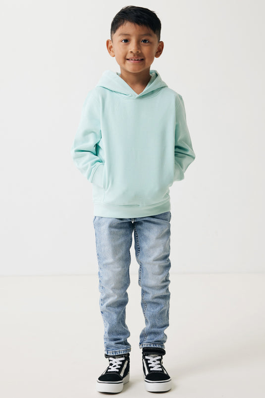 Kids recycled cotton hoodie with sidepockets - Custom Wood Designs