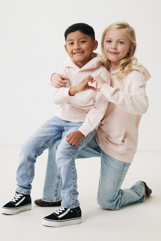 Load image into Gallery viewer, Kids recycled cotton hoodie with sidepockets - Custom Wood Designs
