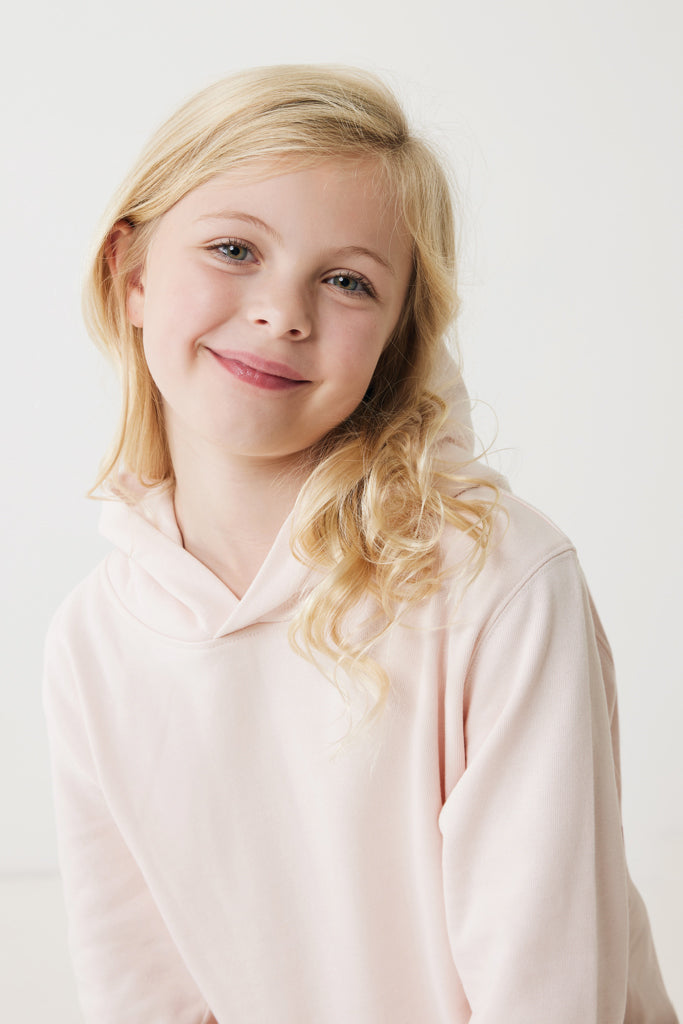 Load image into Gallery viewer, Kids recycled cotton hoodie with sidepockets - Custom Wood Designs
