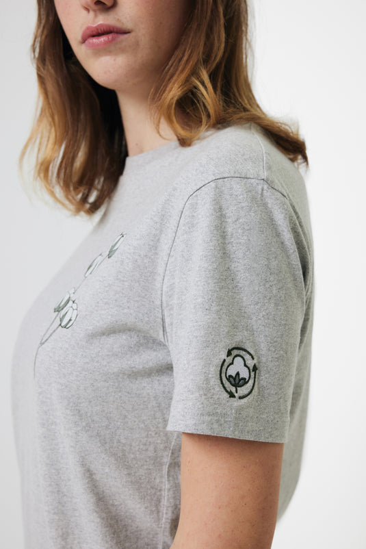 Manue recycled cotton t-shirt undyed - Custom Wood Designs