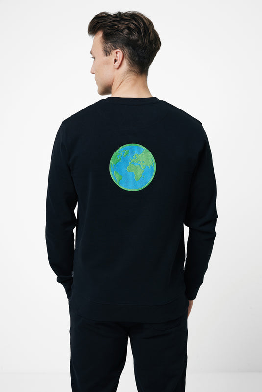 Zio recycled cotton crew neck - Custom Wood Designs