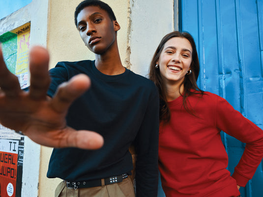 Zio recycled cotton crew neck - Custom Wood Designs