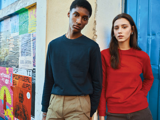 Zio recycled cotton crew neck - Custom Wood Designs