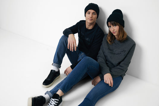 Denal recycled cotton crew neck undyed - Custom Wood Designs