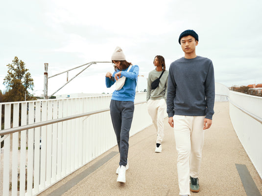 Denal recycled cotton crew neck undyed - Custom Wood Designs