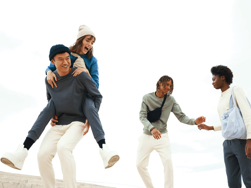 Load image into Gallery viewer, Denal recycled cotton crew neck undyed - Custom Wood Designs
