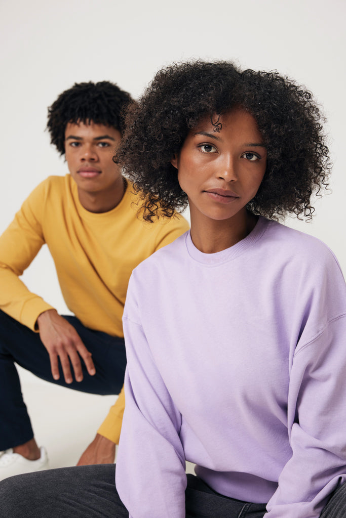 Load image into Gallery viewer, Kruge relaxed recycled cotton crew neck - Custom Wood Designs
