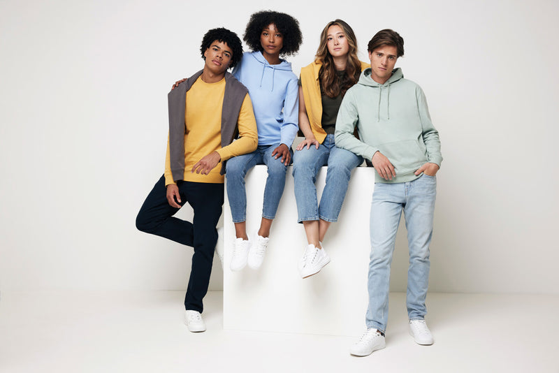 Load image into Gallery viewer, Jaspe recycled cotton hoodie - Custom Wood Designs
