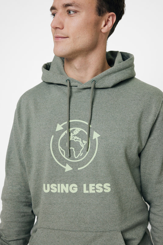 Torre recycled cotton hoodie undyed - Custom Wood Designs