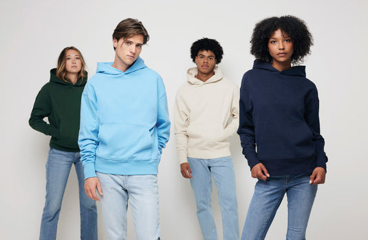 Yoh recycled cotton relaxed hoodie - Custom Wood Designs