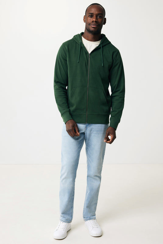 Abisk recycled cotton zip through hoodie - Custom Wood Designs