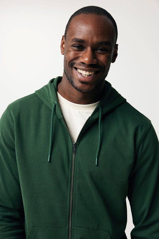 Abisk recycled cotton zip through hoodie - Custom Wood Designs