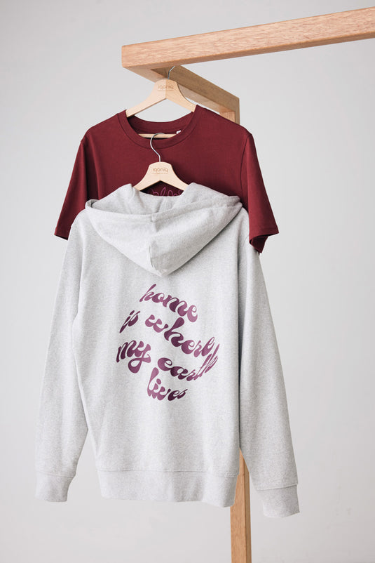 Abisk recycled cotton zip through hoodie - Custom Wood Designs