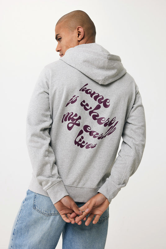 Abisk recycled cotton zip through hoodie - Custom Wood Designs