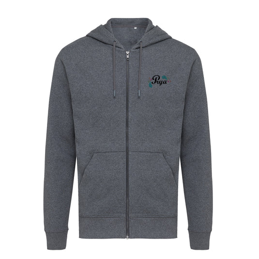 Abisk recycled cotton zip through hoodie - Custom Wood Designs