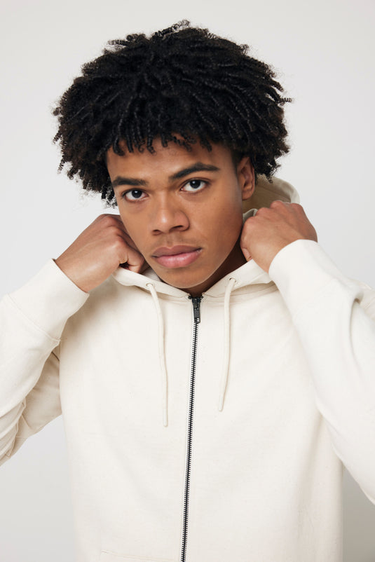 Abisk recycled cotton zip through hoodie - Custom Wood Designs