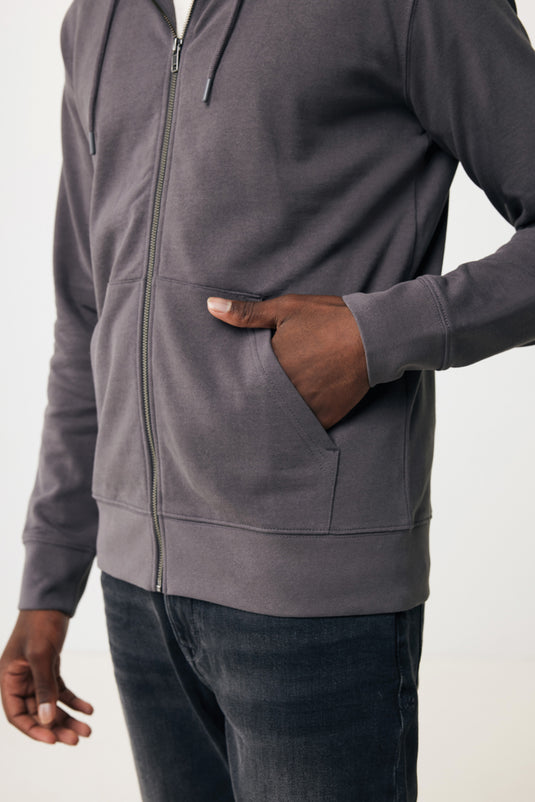 Abisk recycled cotton zip through hoodie - Custom Wood Designs