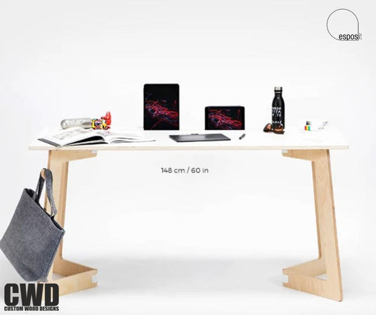 Scrivania White Large Exclusive - Custom Wood Designs