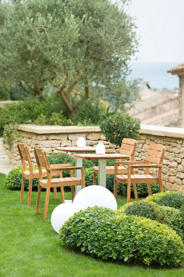 Load image into Gallery viewer, LODGE Teak Outdoor Chair - Custom Wood Designs LODGE Teak Outdoor Chair made from [material] –  [use_case] | Custom Wood Designs
