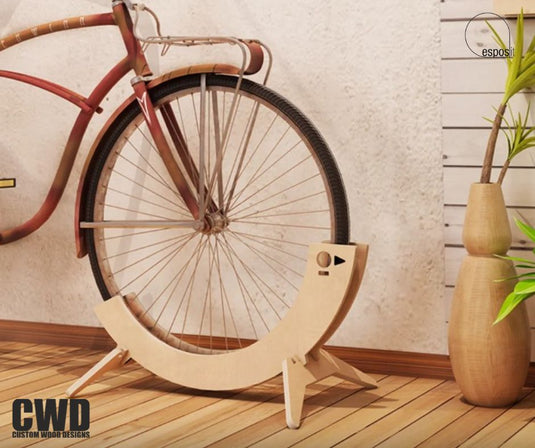 TORI Adjustable Bike Rack - Custom Wood Designs