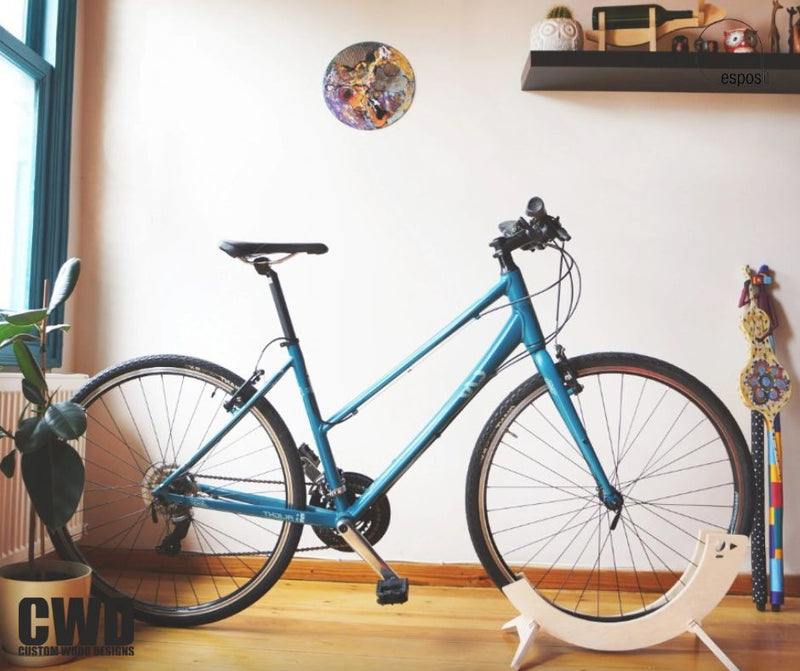 Load image into Gallery viewer, TORI Adjustable Bike Rack - Custom Wood Designs
