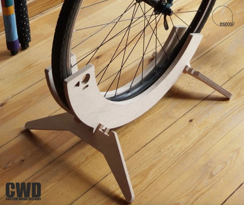 Load image into Gallery viewer, TORI Adjustable Bike Rack - Custom Wood Designs
