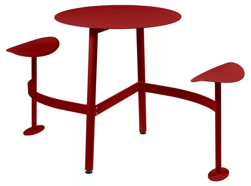 Load image into Gallery viewer, BOLDER 2-Seater Modular Round Outdoor Table with Integrated Seating - Custom Wood Designs BOLDER 2-Seater Modular Round Outdoor Table with Integrated Seating made from [material] –  [use_case] | Custom Wood Designs
