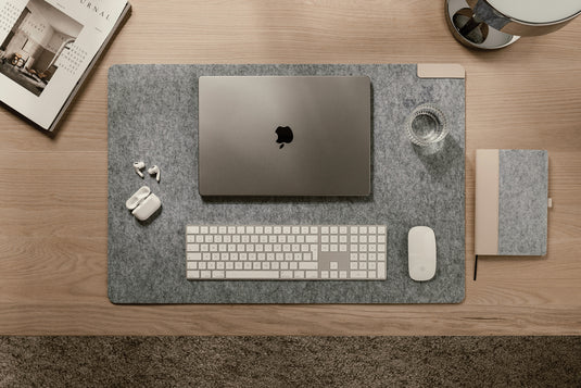 VINGA Albon GRS recycled felt desk pad - Custom Wood Designs