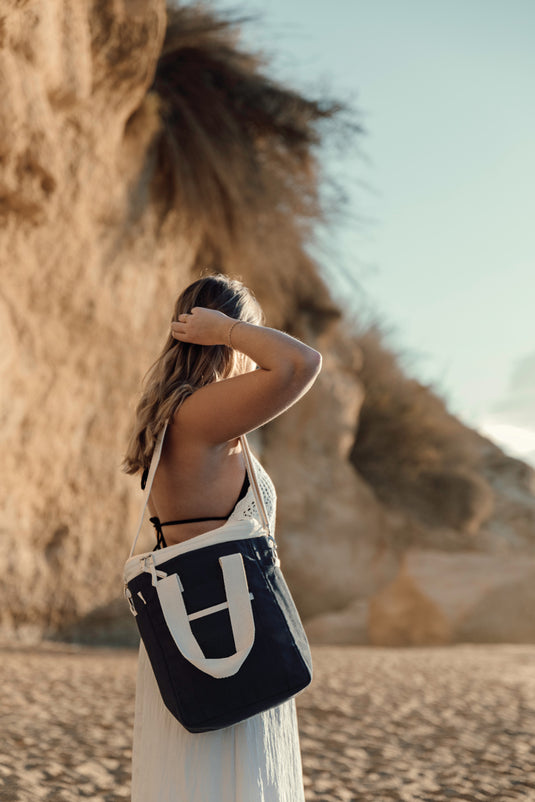 Volonn recycled canvas cooler tote bag - Custom Wood Designs