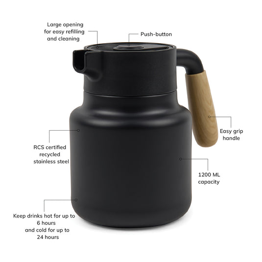 VINGA Arbe RCS vacuum jug 1200 ML - Custom Wood Designs