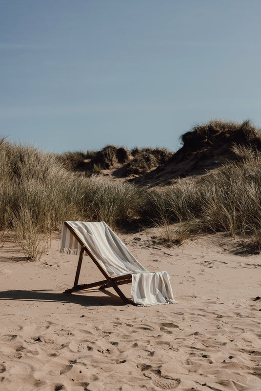 Ornos GRS recycled cotton hammam towel - Custom Wood Designs