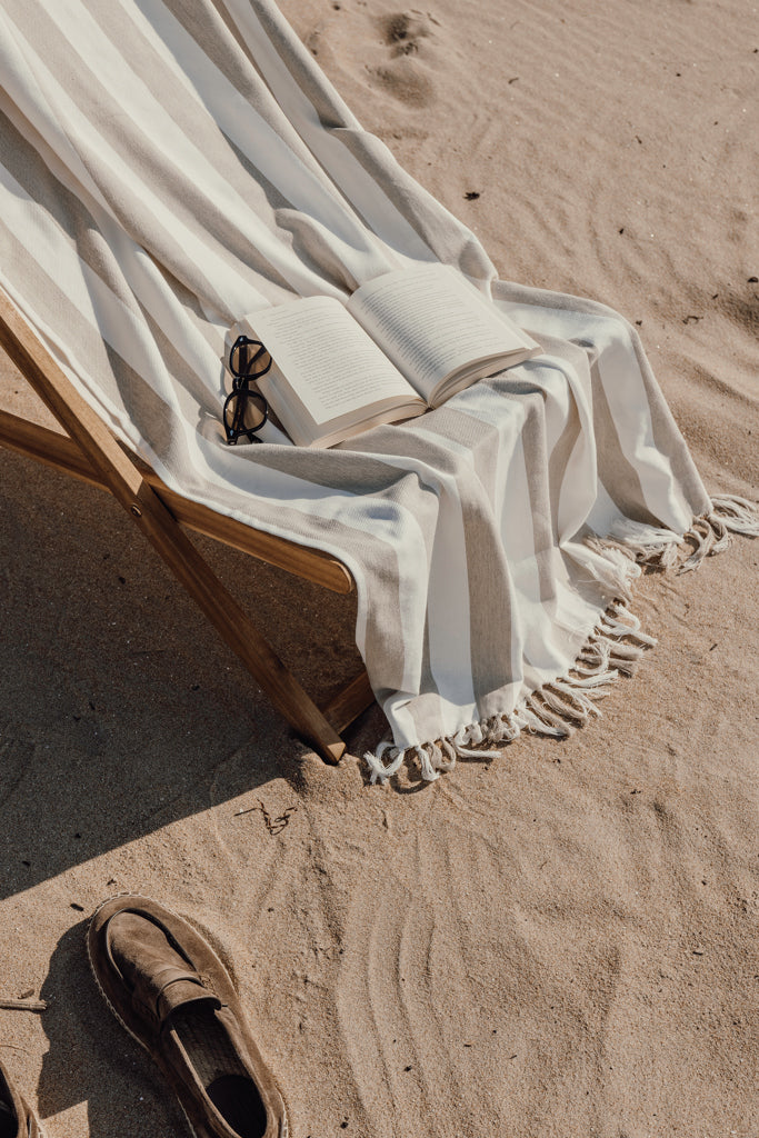 Load image into Gallery viewer, Ornos GRS recycled cotton hammam towel - Custom Wood Designs
