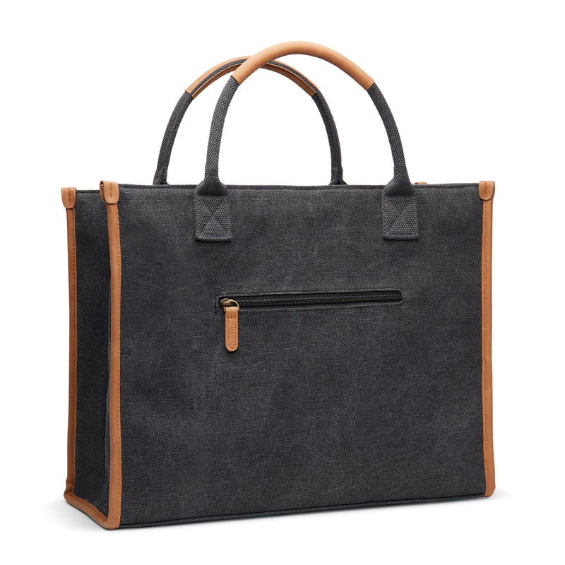 Load image into Gallery viewer, Bosler RCS recycled canvas office tote - Custom Wood Designs
