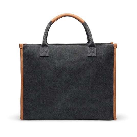 Bosler RCS recycled canvas office tote - Custom Wood Designs