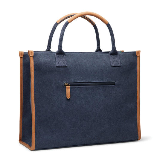 Bosler RCS recycled canvas office tote - Custom Wood Designs