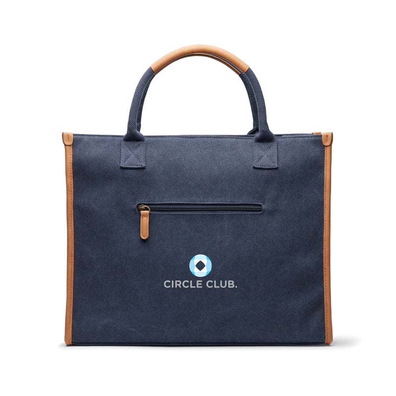 Load image into Gallery viewer, Bosler RCS recycled canvas office tote - Custom Wood Designs
