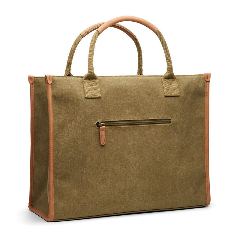 Load image into Gallery viewer, Bosler RCS recycled canvas office tote - Custom Wood Designs
